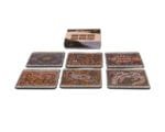 Set of 6 Australian BIRUBI Aboriginal Animals Art Coasters