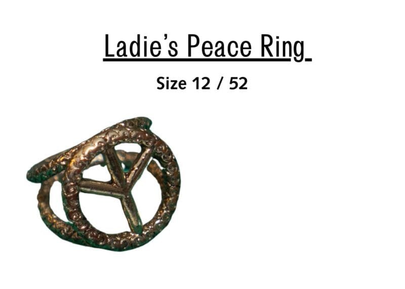 Ladie's Peace Ring Size 12 / 52